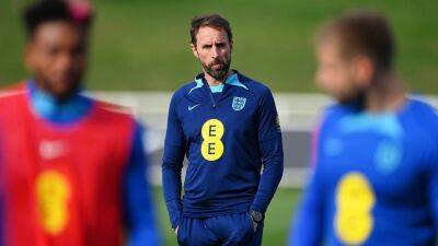 Jack Grealish - Kalvin Phillips - Harry Maguire - Luke Shaw - Declan Rice - John Stones - Southgate searches for solutions as England train for Nations League - in pictures - thenationalnews.com - Manchester - Qatar - Belgium - Italy - Hungary - Jordan