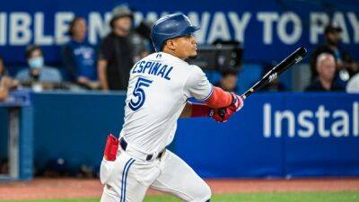 Blue Jays place Espinal on 10-day injured list, recall Lopez