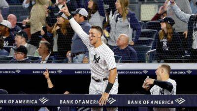 Red Sox - Josh Donaldson - Giancarlo Stanton - Aaron Judge misses 61 by a few feet, Yankees clinch playoff berth in walk-off win over Red Sox - foxnews.com -  Boston -  New York - state Minnesota - county York - county Bronx
