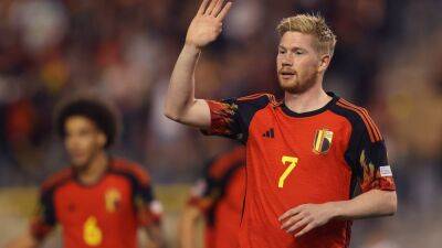 Roberto Martínez - Kevin De-Bruyne - Kieffer Moore - 'Magical' De Bruyne leads Belgium to Nations League win over Wales - in pictures - thenationalnews.com - France - Belgium - Netherlands - Poland -  Amsterdam