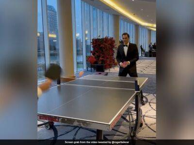 Roger Federer - Rafael Nadal - Diego Schwartzman - Watch: Ahead Of Laver Cup, Roger Federer Plays Table Tennis In Tuxedo - sports.ndtv.com - Usa - London