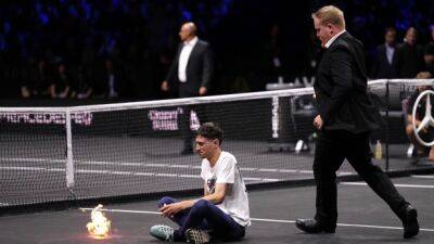 Roger Federer - Rafael Nadal - U.S.Open - Marin Cilic 252 (252) - Casper Ruud - Laver Cup protester sets court, arm on fire, delays match - tsn.ca - France