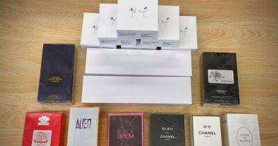 Tom Ford - Police seized over £3,000 worth of fake goods including AirPods and perfume in counterfeit crackdown - manchestereveningnews.co.uk - Manchester