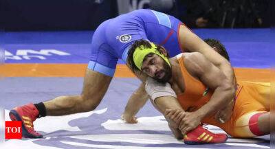 Bajrang Punia - Wrestler Bajrang Punia to skip National Games due to head injury - timesofindia.indiatimes.com - India - Cuba