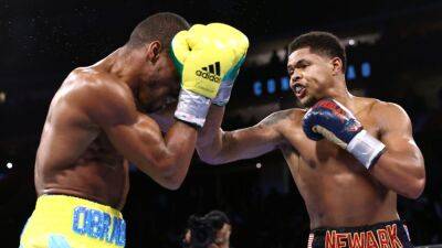 Shakur Stevenson defeats Robson Conceicao by unanimous decision; 130-pound titles stay vacant - espn.com - state New Jersey