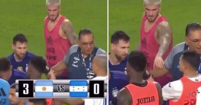 Lionel Messi: Rodrigo De Paul protected Argentine from Honduras players at full-time