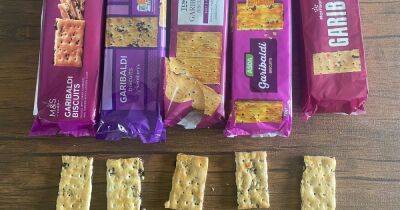I tried Garibaldi biscuits from Asda, Sainsbury's, Morrisons, M&S and Tesco following Bake Off controversy