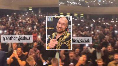Tyson Fury vs Anthony Joshua: Gypsy King sends clear message using entire theatre of fans