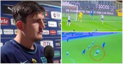 United - Harry Maguire - Gareth Southgate - Giacomo Raspadori - England Football - Italy 1-0 England: Harry Maguire gave fighting interview after tough night - givemesport.com - Manchester - Italy -  Milan