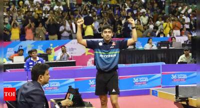 National Games TT: Harmeet, Sutirtha clinch men's and women's singles titles - timesofindia.indiatimes.com