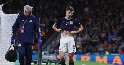 Mikel Arteta - Kieran Tierney - Stuart Armstrong - Greg Taylor - Troy Parrott - Kieran Tierney sparks major Arsenal injury fear as Scotland star limps off against Ireland - dailyrecord.co.uk - Britain - Scotland - Ireland