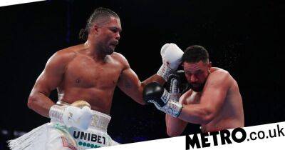 Anthony Joshua - Oleksandr Usyk - Joe Joyce - Joseph Parker - Iron-chinned Joe Joyce secures huge knockout win over Joseph Parker to win interim WBO heavyweight title - metro.co.uk - London - New Zealand - county Parker