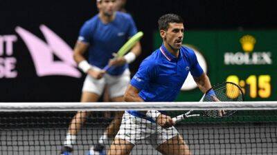Novak Djokovic Makes Stylish Return At Laver Cup As Roger Federer Watches On