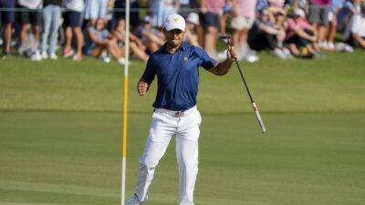 Xander Schauffele - Corey Conners - Olympic champion Schauffele clinches Presidents Cup for US - channelnewsasia.com - Usa - Canada - Charlotte