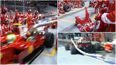 Sebastian Vettel - Felipe Massa - Singapore GP: Felipe Massa's 2008 pit-stop caused chaos in the pitlane - givemesport.com - Brazil - Singapore -  Singapore