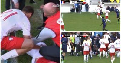 France U18s clash abandoned after four red cards in chaotic scenes