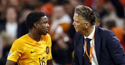 Tyrell Malacia lifts lid on Louis van Gaal disagreement as Manchester United teammate lauded