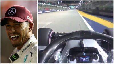 Lewis Hamilton - Lewis Hamilton's stunning pole lap at the 2018 Singapore Grand Prix - givemesport.com - Singapore -  Singapore
