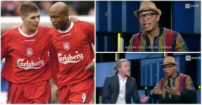 Steven Gerrard: Liverpool legend was slammed by El-Hadji Diouf live on TV