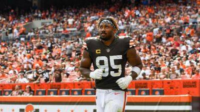 Nick Cammett - Diamond Images - Getty Images - Myles Garrett - Browns' Myles Garrett swerved on wet road to avoid hitting an animal: report - foxnews.com - New York - county Brown - county Cleveland - state Ohio