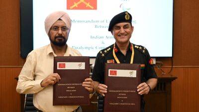 MoU Signed For Engagement Of Specially Abled Soldiers In Paralympic Sports - sports.ndtv.com - India - Pakistan