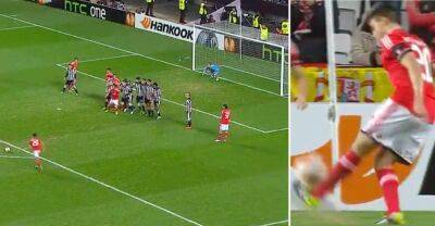 Lionel Messi - Paris Saint-Germain - Europa League - Lionel Messi topped by Nico Gaitan's 'Panenka free-kick' for Benfica in 2014 - givemesport.com -  Sanchez -  Lisbon