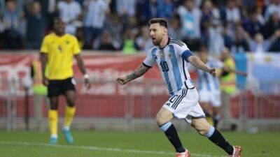 Messi comes off the bench to notch double as Argentina beat Jamaica