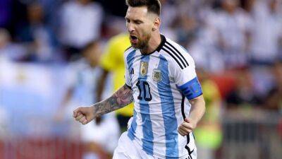 Lionel Messi - Lionel Scaloni - Ballon D - Lionel Messi In The 100 Club As Argentina Streak Continues With Jamaica Rout - sports.ndtv.com - Qatar - Italy - Usa - Argentina - county Miami -  Martinez - Jamaica - Honduras - state New Jersey