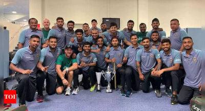 Mosaddek Hossain shines as Bangladesh sweep UAE in T20 series - timesofindia.indiatimes.com - Netherlands - Australia - Namibia - South Africa - Uae - India - Sri Lanka - Bangladesh - Pakistan