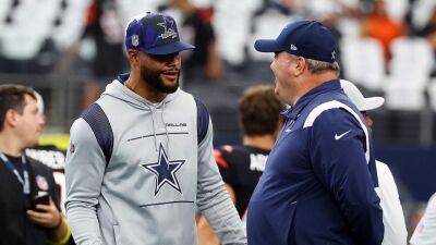 Mike Maccarthy - Dallas Cowboys - Jerry Jones - Cowboys' Dak Prescott still dealing with swelling, no timeline to start throwing, Mike McCarthy says - foxnews.com - New York - state Texas - county Arlington - county Cooper - county Bay