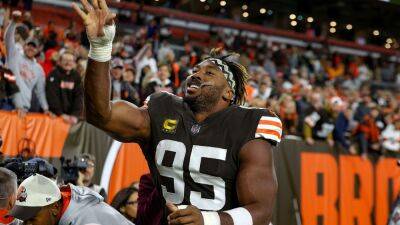 Nick Cammett - Diamond Images - Getty Images - Kevin Stefanski - Myles Garrett - Mitch Trubisky - Myles Garrett to return to Browns practice, coach 'not ruling anybody out' just yet ahead of Falcons game - foxnews.com - New York - county Brown - county Cleveland -  Atlanta - state Ohio