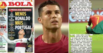 Cristiano Ronaldo's sister posts brutal Instagram story aimed at Portugal fans