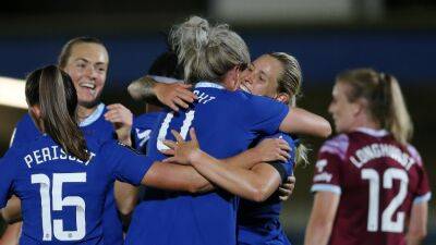Emma Hayes - Sam Kerr - Fran Kirby - Millie Bright - Lauren James - Chelsea 3-1 West Ham: Emma Hayes' Blues recover from early scare to record back-to-back WSL wins - eurosport.com -  Kingston -  Man