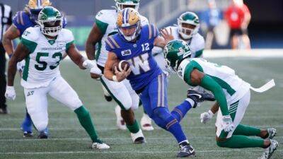 Bombers and Riders to mark Orange Shirt Day with special pre-game warm-up gear - cbc.ca - Canada