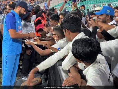 Watch: Young Fans Overjoyed As Rohit Sharma Gives Autographs In Kerala After 1st T20 vs South Africa