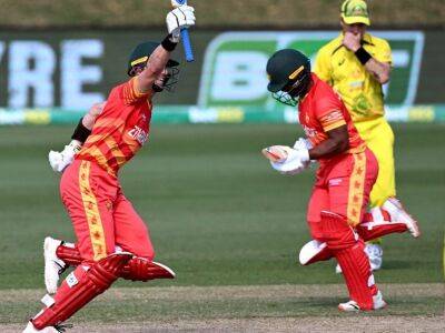 Watch: The Moment Zimbabwe Beat Australia In 3rd ODI To Make History