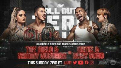 Sammy Guevara - AEW All Out: AAA Mixed Tag Team Championship match confirmed - givemesport.com - Germany