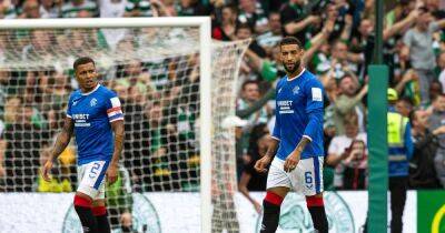 James Tavernier and Connor Goldson Rangers blame game spotted as duo snipe at each other while Celtic run riot
