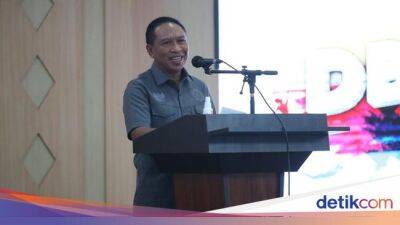 Zainudin Amali - Zainudin Amali Tutup Journalist Games Road to Haornas 2022 - sport.detik.com