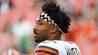 Cleveland Browns DE Myles Garrett says he's 'grateful' after car accident and wants to play Sunday if medically cleared