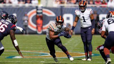 Chicago Bears running back David Montgomery out vs. New York Giants due to knee, ankle injuries