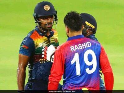 Asia Cup - Watch: Tempers Flare As Rashid Khan-Danushka Gunathilaka Involved In Altercation Mid-Pitch - sports.ndtv.com - Sri Lanka - Afghanistan