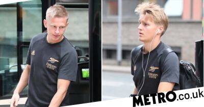 Martin Odegaard, Aaron Ramsdale and Oleksandr Zinchenko travel with Arsenal squad for Manchester United clash