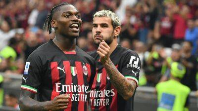 Rafael Leao scores twice to lead AC Milan to thrilling derby win over Inter