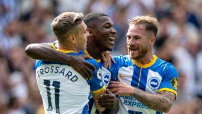 Brendan Rodgers - Alexis Mac-Allister - Harvey Barnes - Luke Thomas - Leandro Trossard - Brighton pile pressure on Brendan Rodgers as they steamroll Leicester City - rte.ie - Manchester -  Leicester - county Sussex
