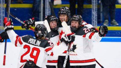 Brianne Jenner - Canada defeats Team USA in IIHF women's world championship final - espn.com - Finland - Denmark - Usa - Canada - Beijing