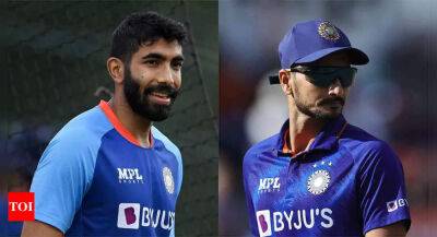 Who makes way for Jasprit Bumrah and Harshal Patel?