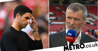 Roy Keane blasts ‘sore loser’ Mikel Arteta after Arsenal’s defeat to Manchester United