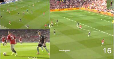 Man Utd 3-1 Arsenal: Clip of ‘Erik ten Hag ball’ in build-up to Antony’s goal goes viral