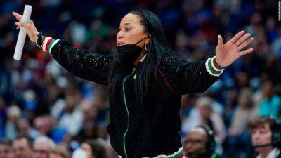 Dawn Staley - South Carolina basketball team cancels BYU games over racist harassment at volleyball match - edition.cnn.com -  Kentucky - state Tennessee - county Sterling - county Wayne - state South Carolina